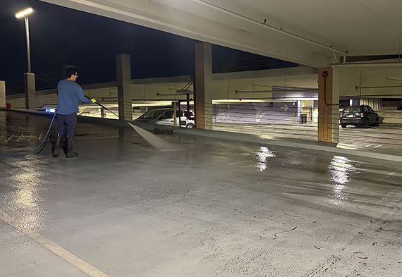 Parking Lot & Parking Garage Pressure Washing